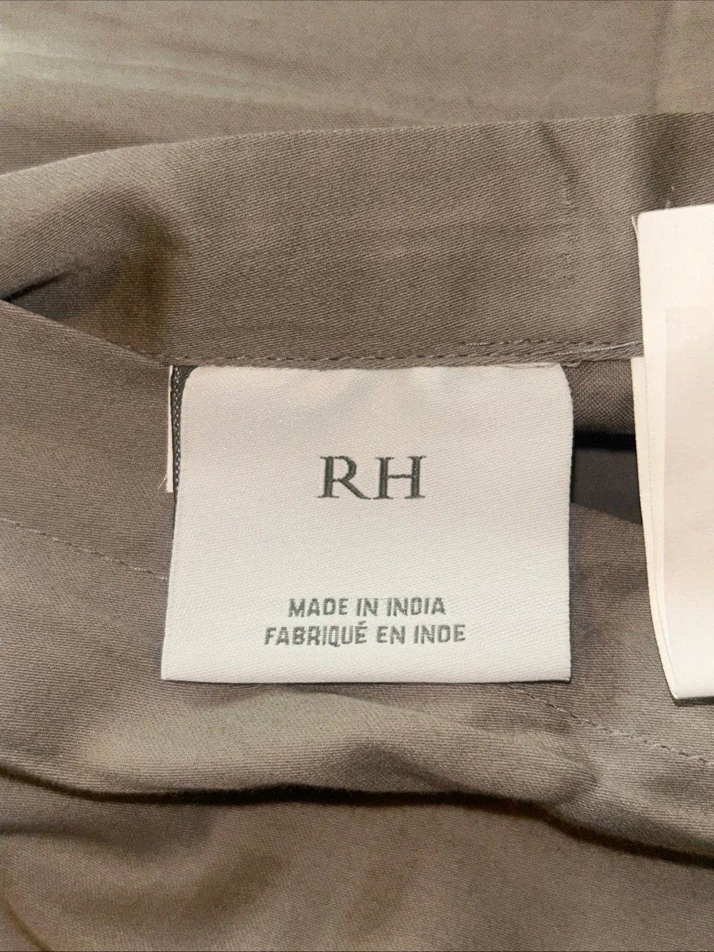 Restoration Hardware Square Quilted Velvet Pillow Sham Gray  25x25 Replacement